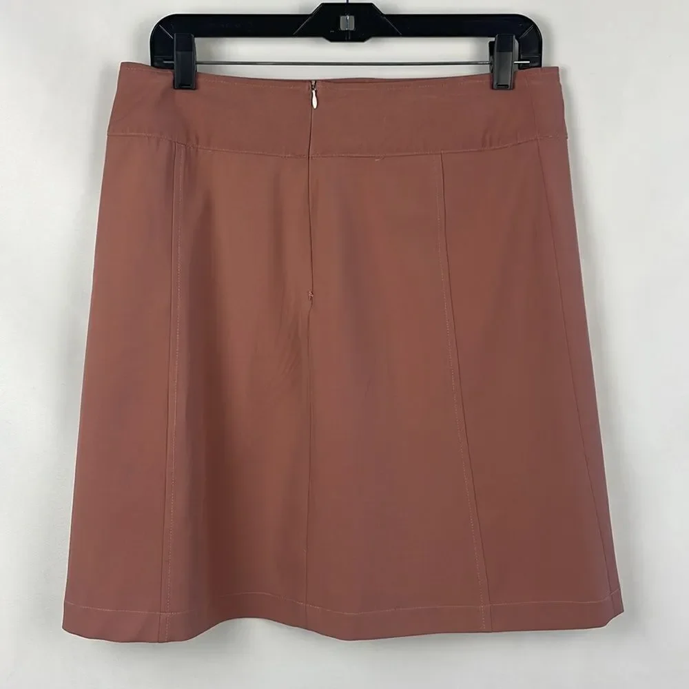 Gucci Tan Buckle Belt Zip Skirt - Picture 3 of 4